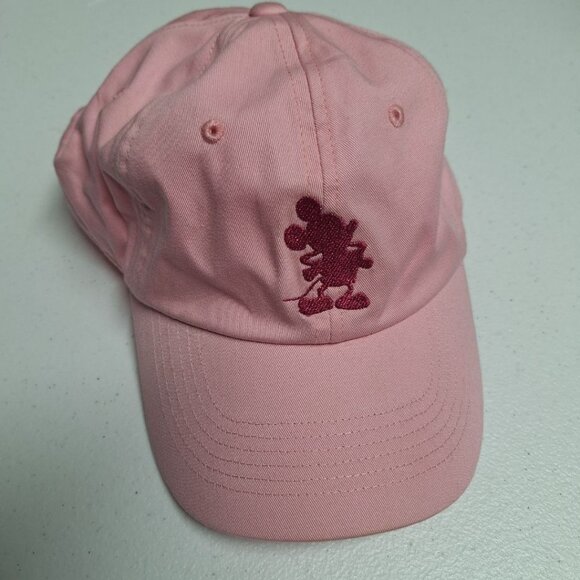Walt Disney World Mickey Pink Hat Youth Adjustable Cap Girl Princess Vacation - Picture 1 of 6